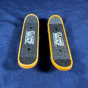 Star Wars Clone Wars Mini Fingerboards Set Of 2 McDonalds Toys 2010 Collectible